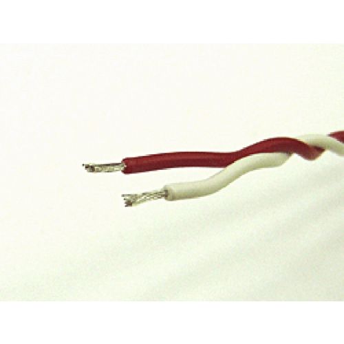 BX-S 0.08sq(7/0.12) ツイスト線(赤×白) 100mボビン巻き