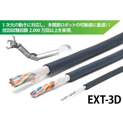 【2024最新】SNSで話題・人気の商品のおすすめアイテム 捻りに強い！軽量・細径ロボットケーブル EXT-3D/CL3X/2517 300V タイムセール