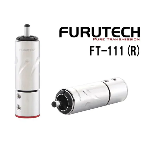 Furutech フルテック FT-111(R) 4個1組 ロジウムメッキRCAプラグ-