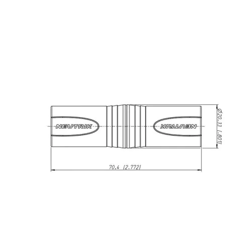 NA3MM 変換アダプター（XLRオス-オス）