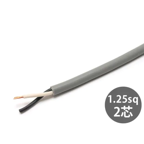 低価2024富士電線 ビニルキャブタイヤケーブル (100m巻)/VCTF2X1.25S/3-9667-23 未使用2本セット 電線