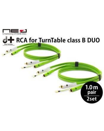 d+RCA for TurnTable classB DUO ターンテーブル専用RCAケーブル（1mペア×2セット）