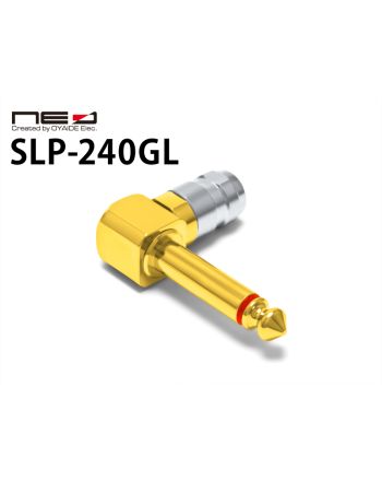 SLP-240GL　24K金メッキ ソルダーレスプラグ （L型6.3mmモノラル）