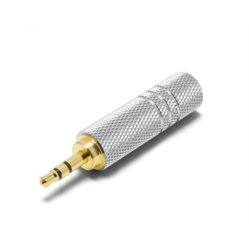 6.3mmメス→3.5mmオス変換プラグ