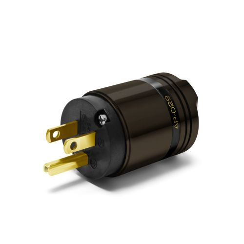 AP-029　「ARMOREDシリーズ」電源プラグ（黄銅　無メッキバレル研磨）