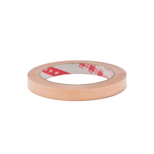 銅箔エンボス幅12mm(20m)テープ(導電性)スコッチNo.2245 銅箔エンボス幅12mm(20m)テープ(導電性)スコッチNo.2245