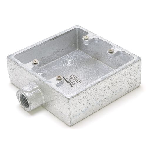 鋳鉄製溶融亜鉛メッキ 2連露出スイッチボックス DFZ3216P 鋳鉄製溶融亜鉛メッキ 2連露出スイッチボックス DFZ3216P