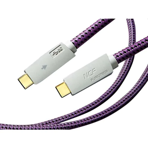自作品 オーディオ用 USB Type-C OTGケーブル (8芯) GT4 NCF USB-C オーディオグレードUSBケーブル（C to C）