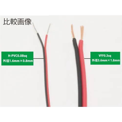 極細平行コード H-PVC 0.08sq