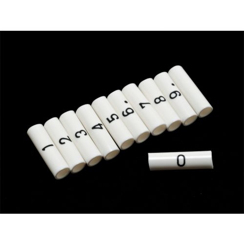 マーカーチューブカット品番号入り　1.25sq(内径3.2φ)用　1袋100個り