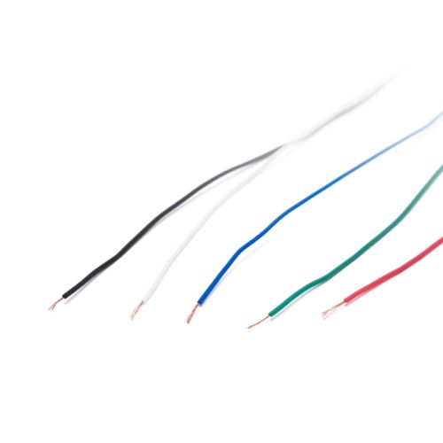 柔軟な導体と絶縁材料を組み合わせた極細(AWG36)の信号線