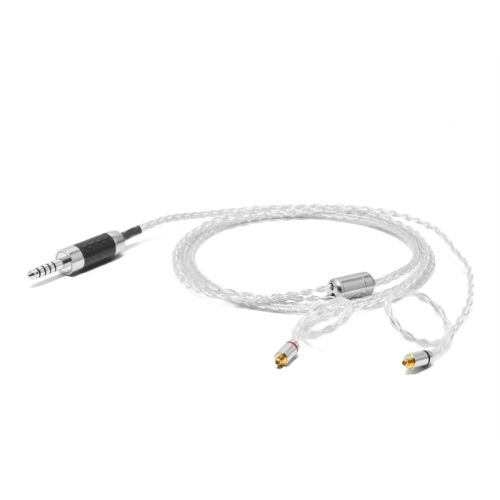 イヤホンリケーブル【8本編み】4N純銀撚り線