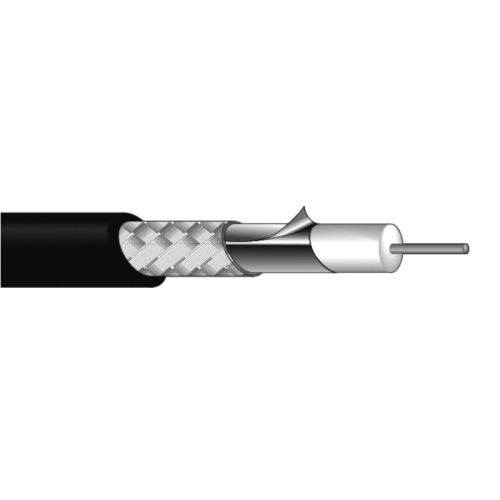 固定配線用75Ω同軸ケーブル L-3CFB 黒 固定配線用75Ω同軸ケーブル L-3CFB 黒