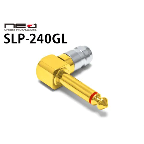 SLP-240GL 24K金メッキ ソルダーレスプラグ （L型6.3mmモノラル）