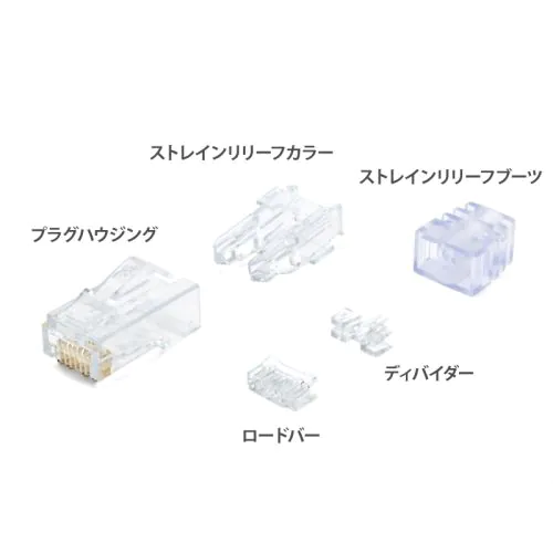 Panduit SP6X88-C LANケーブルコネクタ 400個 SP6X88-C Cat.6A RJ45コネクタ / 23～24AWG 単線用