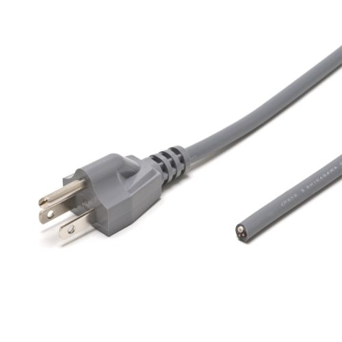 VCTF0.75sq2.5m 3Pプラグ付きコード 灰 VCTF0.75sq2.5m 3Pプラグ付きコード 灰