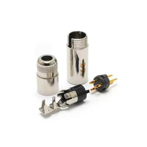 M-XL-3-12M (ITT製 金メッキ ミニXLR 3pin オス)