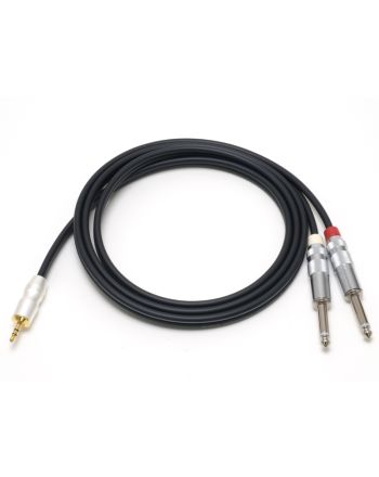 Yケーブル　3.5mmステレオミニ - 1/4モノラルフォン(L/R)　