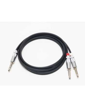 Yケーブル　1/4ステレオフォン - 1/4モノラルフォン(L/R)