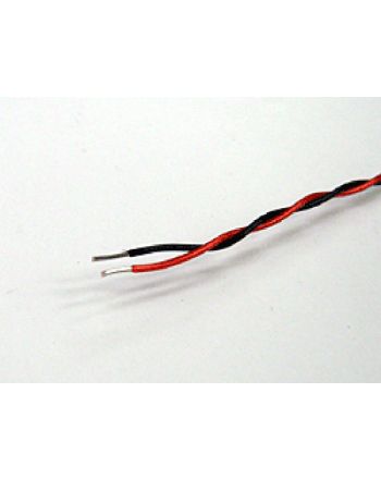 ETFE 0.51mm(AWG24) ツイスト線(赤×黒)