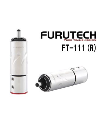  FT-111(R)　ネジ止め式ロジウムメッキRCAプラグ （4個1組）