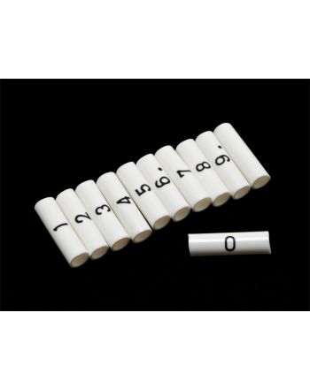 マーカーチューブカット品　番号入り　1.25sq(内径3.2φ)用　1袋100個入