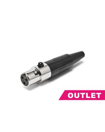 【アウトレット】 ミニXLRコネクター 3pin (メス 金メッキ)