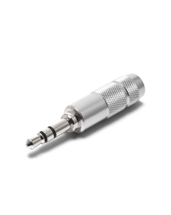 P-3.5 SR（穴径4.0mm）　3.5mmステレオミニプラグ（シルバーロジウムメッキ）