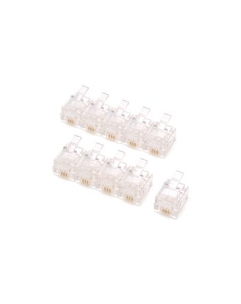 モジュラープラグ6-4(RJ-11) 10ヶ