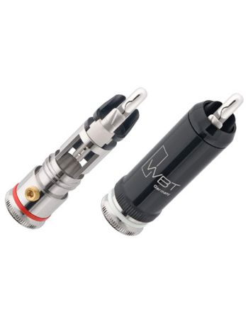 WBT-0102Ag　RCAコアキシャルプラグ　4個(赤x2、白x2)