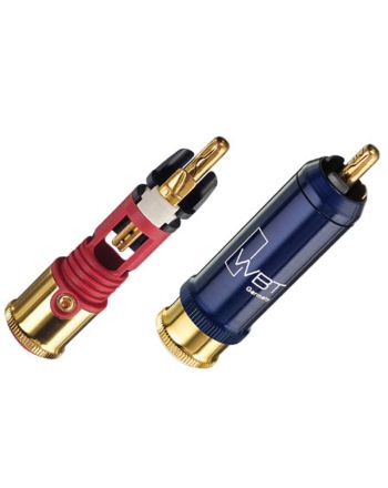 WBT-0110Cu　RCAコアキシャルプラグ　4個(赤x2、白x2)
