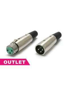 【アウトレット】 A3M/A3F　XLR3ピンコネクター オス/メス ペア
