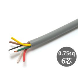 Amazon.co.jp: VCTFケーブル 0.75sq×2芯 灰色 100m 300Vケーブル