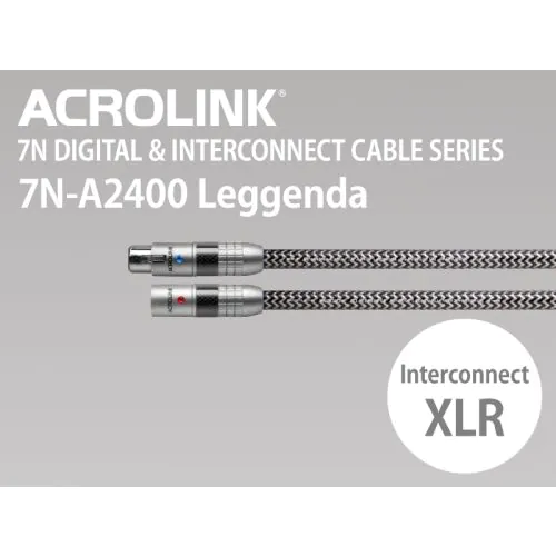 32芯リケーブル HD800s4N純銀 AECO XLRプラグ 7N-A2400 Leggenda インターコネクトケーブル XLRペア