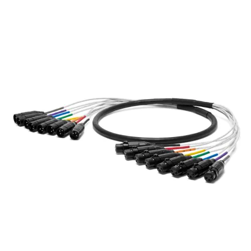 オヤイデ PA-08 V2 8chマルチケーブル 3m XLR(F) - TRS PA-08 XLR V2【XLR(F)-XLR(M)】8chアナログ＆AES/EBUデジタルマルチ